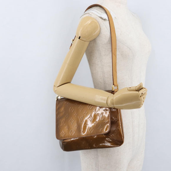 LOUIS VUITTON Monogram Vernis Thompson Street Bag Bronze M91124 LV Auth 172115