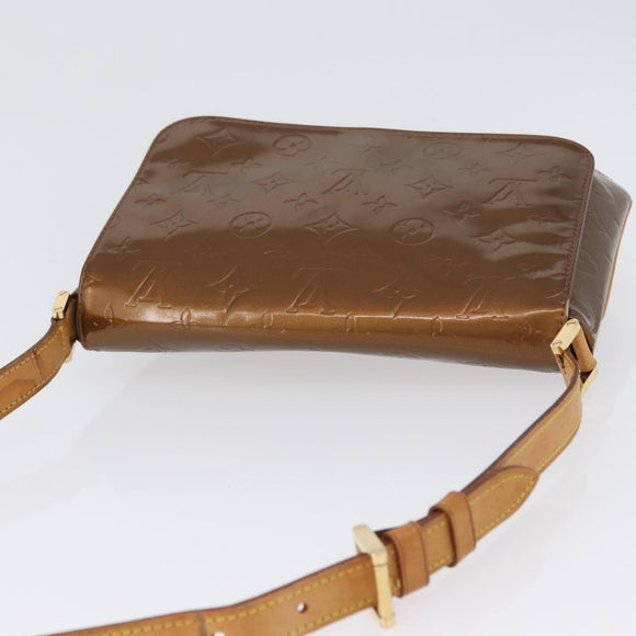 LOUIS VUITTON Monogram Vernis Thompson Street Bag Bronze M91124 LV Auth 172115