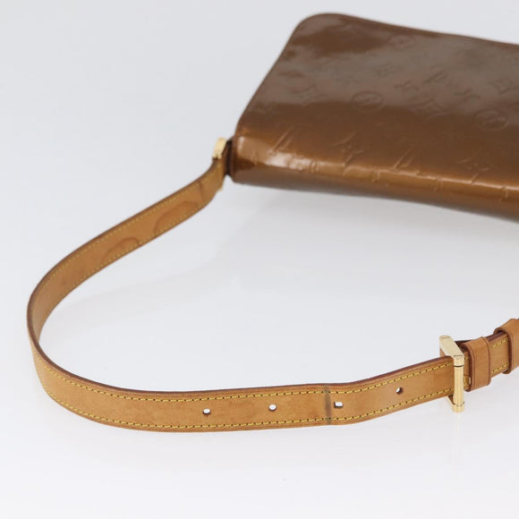 LOUIS VUITTON Monogram Vernis Thompson Street Bag Bronze M91124 LV Auth 172115