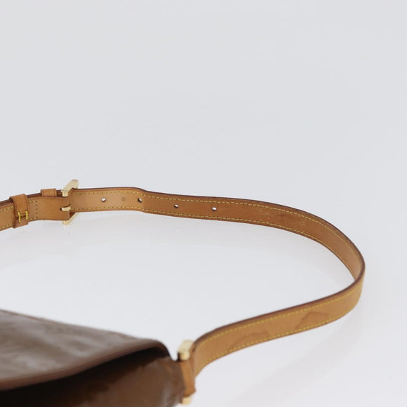 LOUIS VUITTON Monogram Vernis Thompson Street Bag Bronze M91124 LV Auth 172115