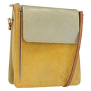 LOUIS VUITTON Monogram Vernis Motto Accessory Pouch Gris M91030 LV Auth 172116-1
