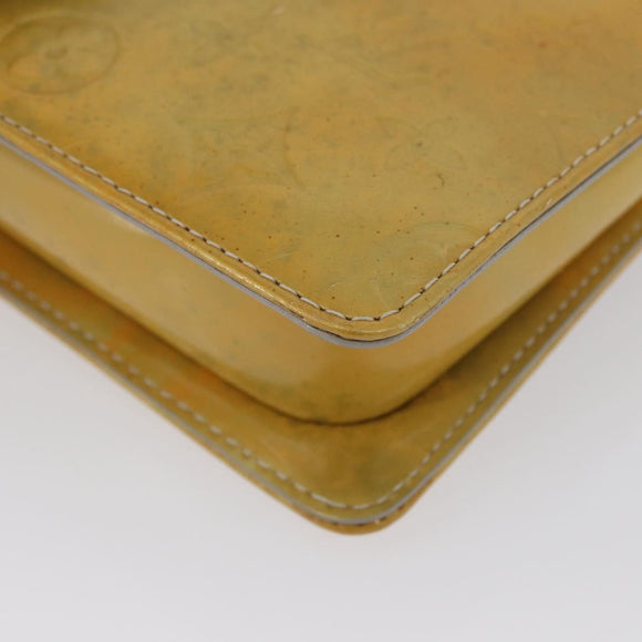 LOUIS VUITTON Monogram Vernis Motto Accessory Pouch Gris M91030 LV Auth 172116