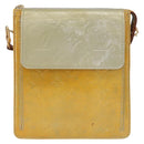LOUIS VUITTON Monogram Vernis Motto Accessory Pouch Gris M91030 LV Auth 172116-13