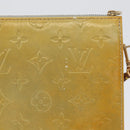 LOUIS VUITTON Monogram Vernis Motto Accessory Pouch Gris M91030 LV Auth 172116-3