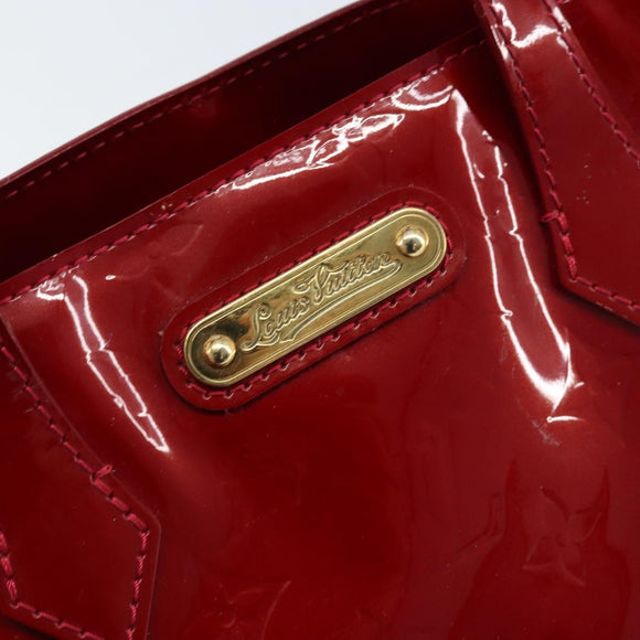 LOUIS VUITTON Monogram Vernis Wilshire PM Tasche Pomme D'amour M93642 Auth 172117