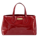 LOUIS VUITTON Monogram Vernis Wilshire PM Tasche Pomme D'amour M93642 Auth 172117-2