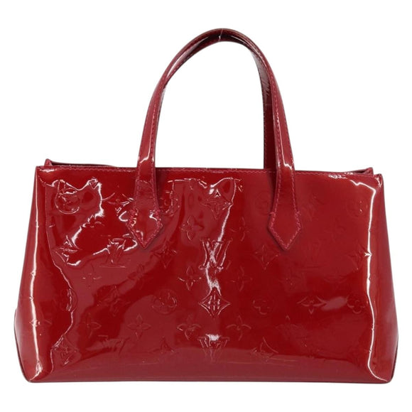 LOUIS VUITTON Monogram Vernis Wilshire PM Tasche Pomme D'amour M93642 Auth 172117