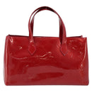LOUIS VUITTON Monogram Vernis Wilshire PM Bag Pomme D'amour M93642 Auth 172118-2
