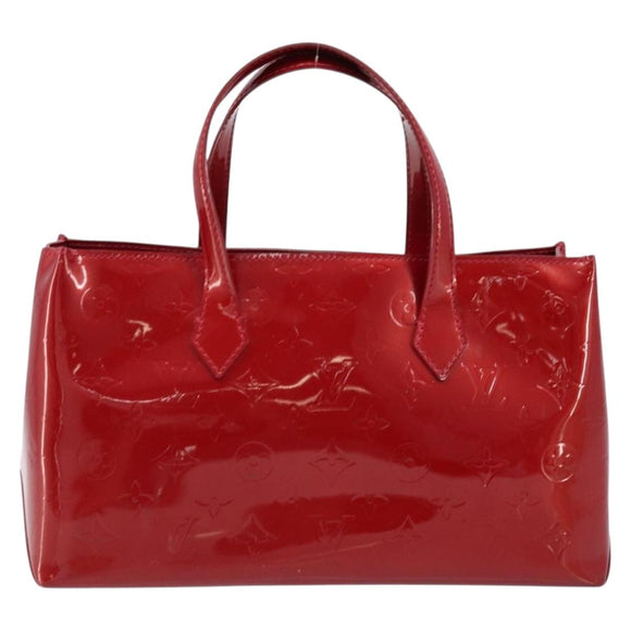 LOUIS VUITTON Monogram Vernis Wilshire PM Bag Pomme D'amour M93642 Auth 172118