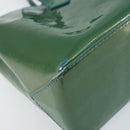 LOUIS VUITTON Vernis Wilshire PM Hand Bag Blue galatic M93646 LV Auth 172120-15