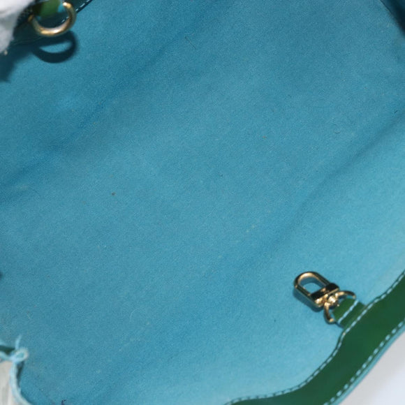 LOUIS VUITTON Vernis Wilshire PM Hand Bag Blue galatic M93646 LV Auth 172120