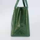 LOUIS VUITTON Vernis Wilshire PM Hand Bag Blue galatic M93646 LV Auth 172120-4