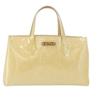 LOUIS VUITTON Monogram Vernis Wilshire PM Bag Rose Florentin M91642 Auth 172121-13