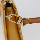 LOUIS VUITTON Vernis Lexington Accessory Pouch Lime Yellow M91058 Auth 172123-9