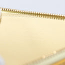 LOUIS VUITTON Vernis Lexington Accessory Pouch Lime Yellow M91058 Auth 172123-18