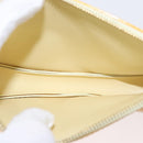 LOUIS VUITTON Vernis Lexington Accessory Pouch Lime Yellow M91058 Auth 172123-11