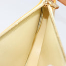 LOUIS VUITTON Vernis Lexington Accessory Pouch Lime Yellow M91058 Auth 172123-20