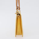 LOUIS VUITTON Vernis Lexington Accessory Pouch Lime Yellow M91058 Auth 172123-4