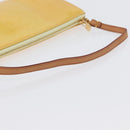 LOUIS VUITTON Vernis Lexington Accessory Pouch Lime Yellow M91058 Auth 172123-7