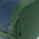 LOUIS VUITTON Epi Noe Shoulder Bag Bicolor Green Blue M44044 LV Auth 172127-15