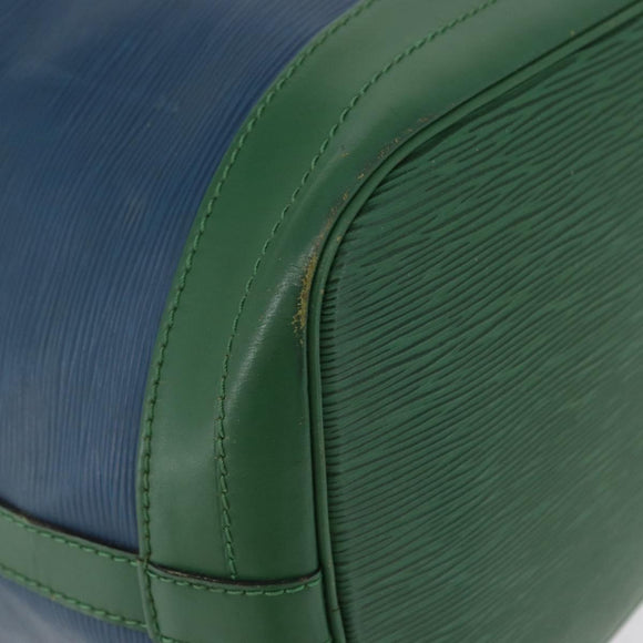 LOUIS VUITTON Epi Noe Shoulder Bag Bicolor Green Blue M44044 LV Auth 172127