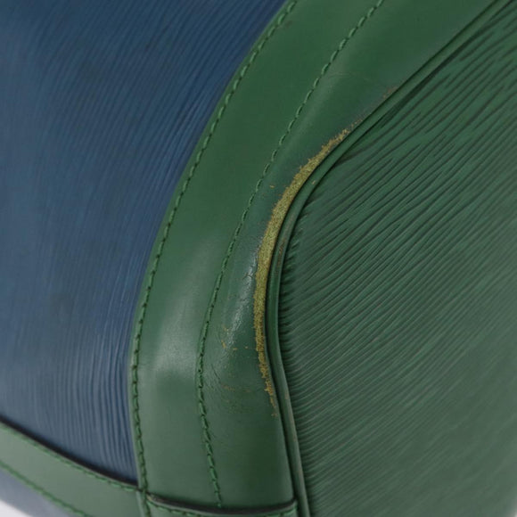 LOUIS VUITTON Epi Noe Shoulder Bag Bicolor Green Blue M44044 LV Auth 172127