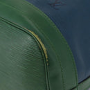 LOUIS VUITTON Epi Noe Shoulder Bag Bicolor Green Blue M44044 LV Auth 172127-9