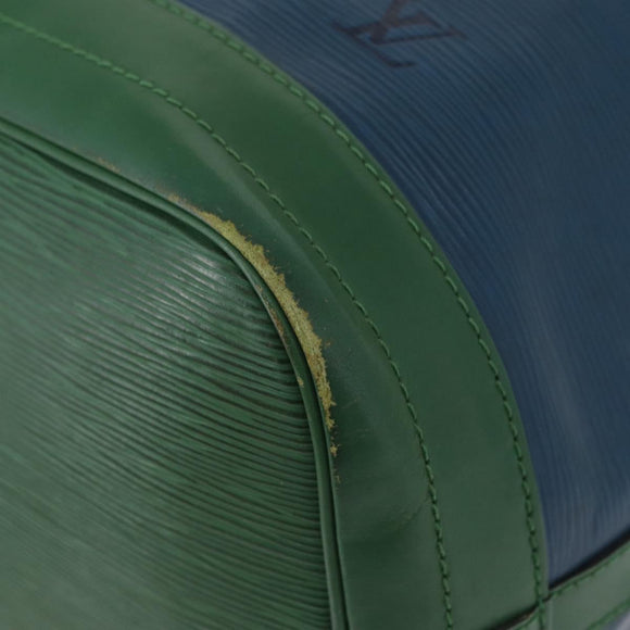 LOUIS VUITTON Epi Noe Shoulder Bag Bicolor Green Blue M44044 LV Auth 172127