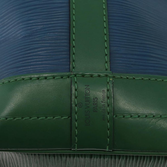 LOUIS VUITTON Epi Noe Shoulder Bag Bicolor Green Blue M44044 LV Auth 172127