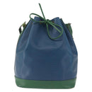 LOUIS VUITTON Epi Noe Shoulder Bag Bicolor Green Blue M44044 LV Auth 172127-13