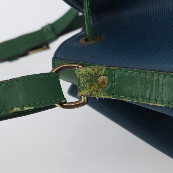 LOUIS VUITTON Epi Noe Shoulder Bag Bicolor Green Blue M44044 LV Auth 172127