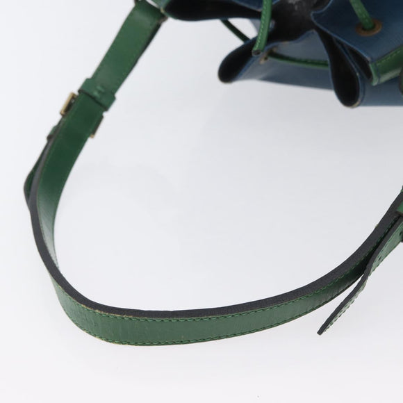 LOUIS VUITTON Epi Noe Shoulder Bag Bicolor Green Blue M44044 LV Auth 172127