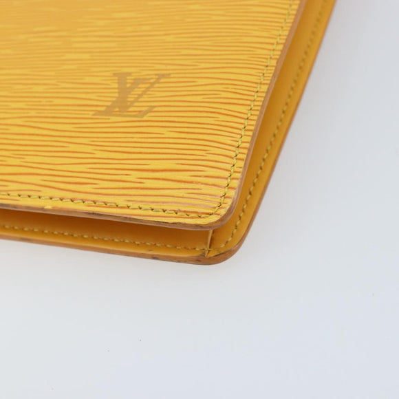 LOUIS VUITTON Epi Sac Plat Hand Bag Yellow M52079 LV Auth 172130