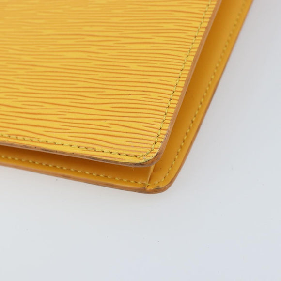 LOUIS VUITTON Epi Sac Plat Hand Bag Yellow M52079 LV Auth 172130