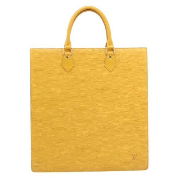 LOUIS VUITTON Epi Sac Plat Hand Bag Yellow M52079 LV Auth 172130