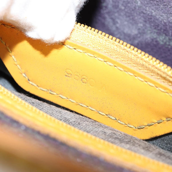 LOUIS VUITTON Epi Sac Plat Hand Bag Yellow M52079 LV Auth 172130