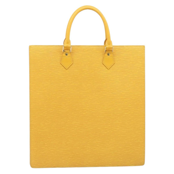 LOUIS VUITTON Epi Sac Plat Hand Bag Yellow M52079 LV Auth 172130
