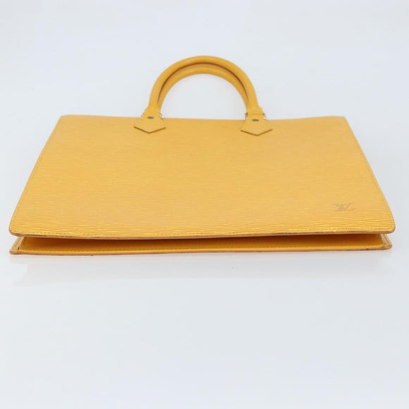 LOUIS VUITTON Epi Sac Plat Hand Bag Yellow M52079 LV Auth 172130