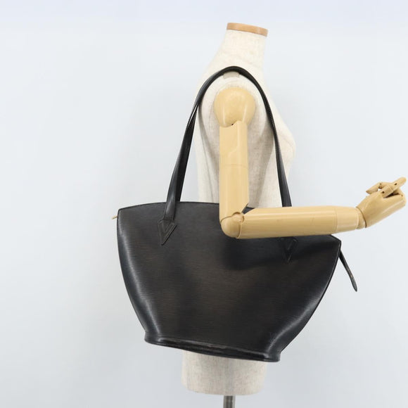LOUIS VUITTON Epi Saint Jacques Shopping Shoulder Bag Black M52262 Auth 172132