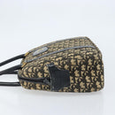Christian Dior Trotter Canvas Handtasche Schwarz Gold Auth 172135-5