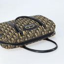 Christian Dior Trotter Canvas Handtasche Schwarz Gold Auth 172135-6