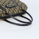 Christian Dior Trotter Canvas Handtasche Schwarz Gold Auth 172135-7