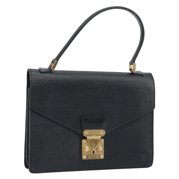LOUIS VUITTON Epi Concorde Hand Bag Black M52132 LV Auth 172148
