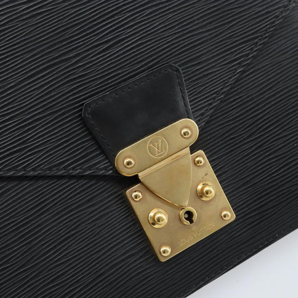 LOUIS VUITTON Epi Concorde Hand Bag Black M52132 LV Auth 172148