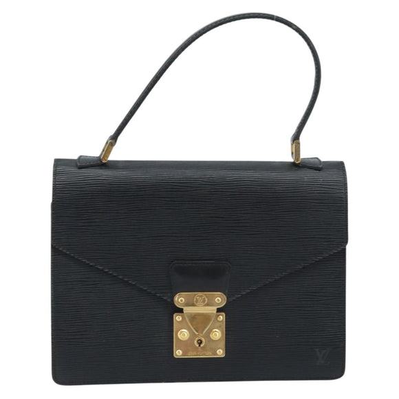 LOUIS VUITTON Epi Concorde Hand Bag Black M52132 LV Auth 172148