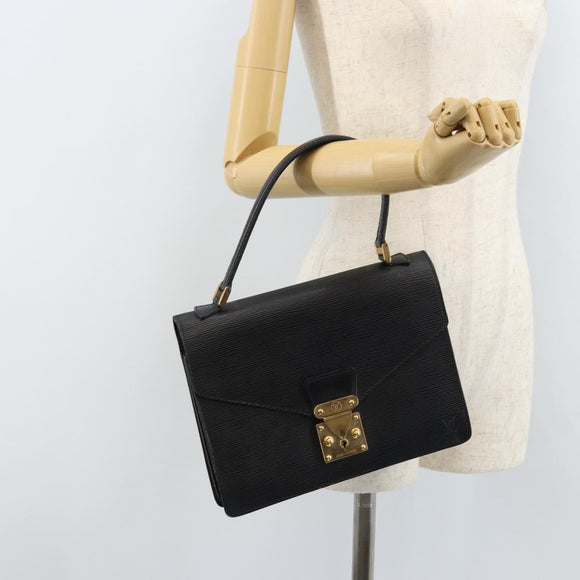 LOUIS VUITTON Epi Concorde Hand Bag Black M52132 LV Auth 172148