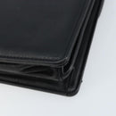 BALENCIAGA Clutch Bag Leather Black Gold Auth 172150-10