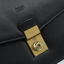 BALENCIAGA Clutch Bag Leather Black Gold Auth 172150-12