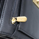BALENCIAGA Clutch Bag Leather Black Gold Auth 172150-21