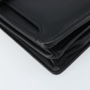 BALENCIAGA Clutch Bag Leather Black Gold Auth 172150-9